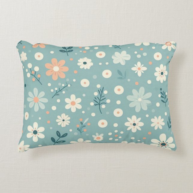 Pastel Garden Delight Decorative Cushion (Front)
