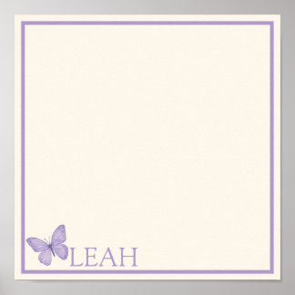 Pastel Garden tea party placemat Poster