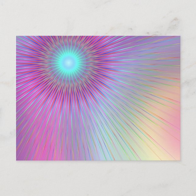 Pastel geometric abstract. postcard (Front)
