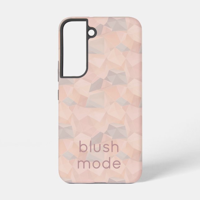 Pastel Geometric Pop | Blush Custom Samsung Galaxy S22 Case (Back)