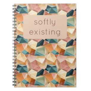 Pastel Geometric Pop Jewel Custom Notebook
