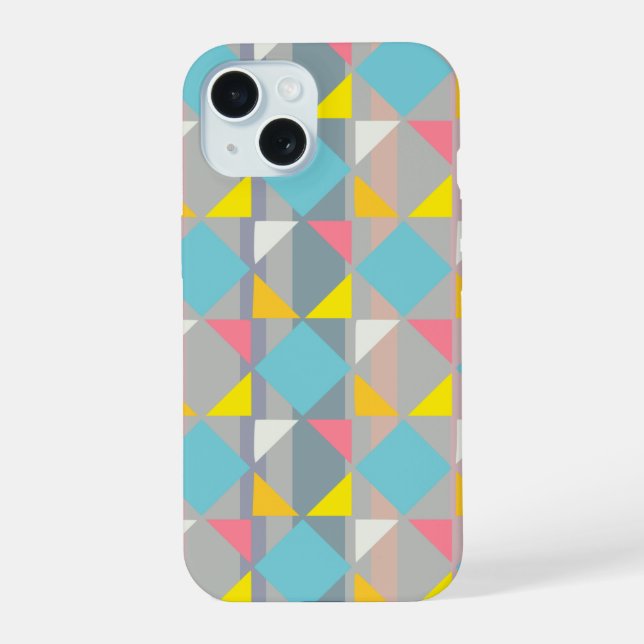 Pastel Geometric Triangle Phone Case (Back)
