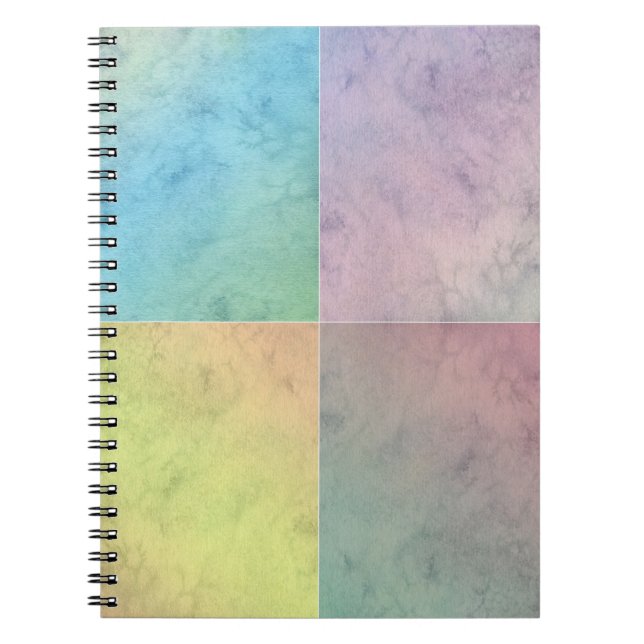 Pastel Geometric Watercolor Art Notebook (Front)