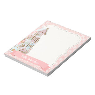 Pastel Gingerbread Sugar Castle Cake Notepad