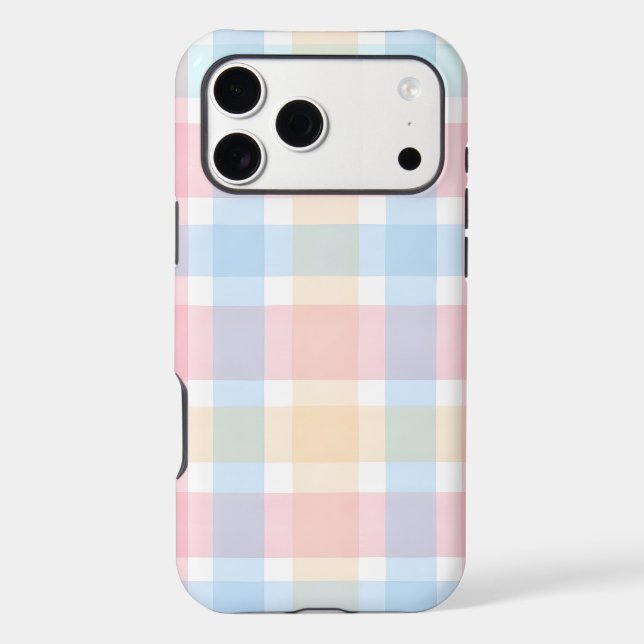 Pastel Gingham – Soft Watercolor Pattern (Back)