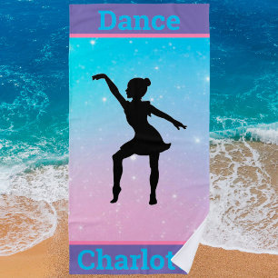 Pastel Girls Dance Beach Towel