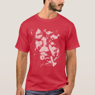Pastel Girls Soccer Player Sport friend T-Shirt