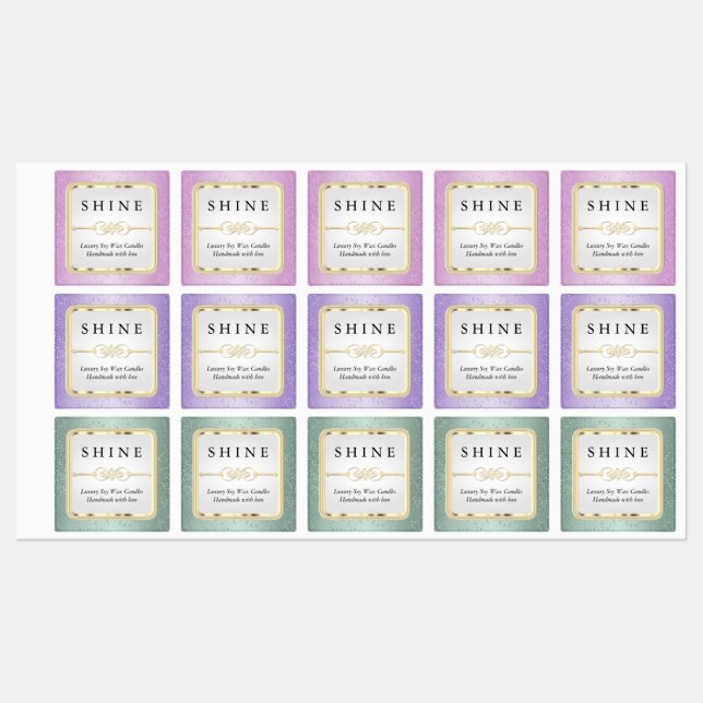 Pastel Glitter Colours (Sheet)