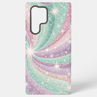 Pastel glitter swirl Phone Case