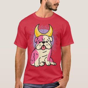 Pastel Goth Bulldog Dog Kawaii Occult  T-Shirt