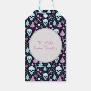 Pastel Goth Christmas Gift Tags