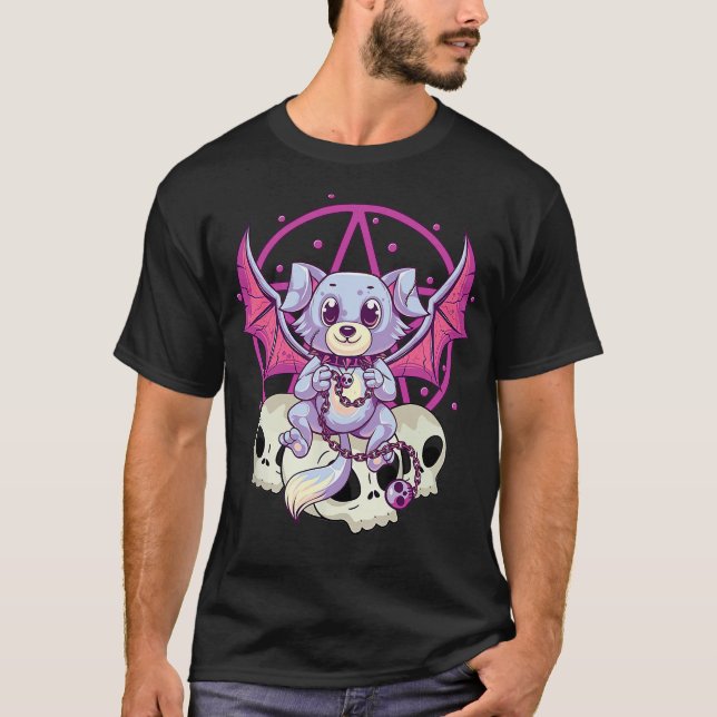 Pastel Goth Clothing Kawaii Cute Japanese Yami Ani T-Shirt (Front)