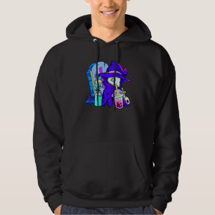 Pastel Goth Cute Creepy Plague Doctor Boba Bubble  Hoodie