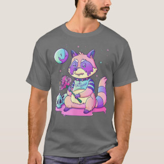 Pastel Goth Cute Creepy Racoon Kawaii Goth Trash  T-Shirt