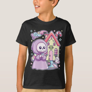 Pastel Goth Grim Reaper Xmas Halloween Easy Costum T-Shirt