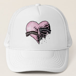 Pastel Goth Heart Emotional and Emotionless Trucker Hat