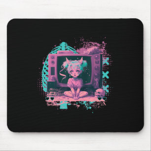 Pastel Goth Kawaii Creepy Cute Menhera Sad Anime D Mouse Pad