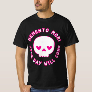 Pastel Goth Kawaii Punk Memento Mori Cute Skull  T-Shirt
