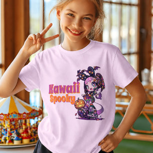 Pastel Goth Kawaii Spooky Anime Girl Halloween T-Shirt