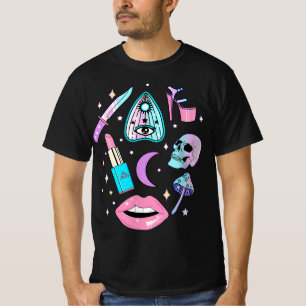 Pastel Goth Kawaii Witch Creepy Cute Graphic T-Shirt
