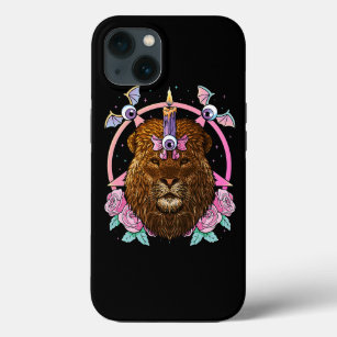 Pastel Goth Lion Pagan Creepy Menhera Lion iPhone 13 Case