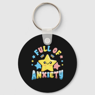 Pastel Goth Mental Health Full Anxiety Kawaii Cute Key Ring