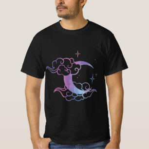 Pastel Goth Moon Cute Moon Art  T-Shirt