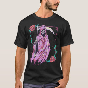 Pastel Goth Occult Spooky Grim Reaper Ghost Tarot T-Shirt