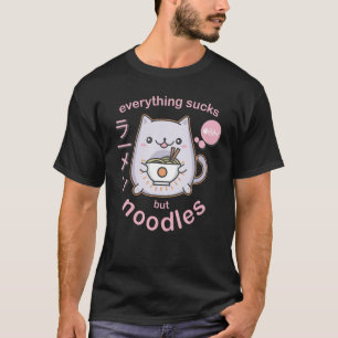 Pastel Goth Ramen Noodle Cat  -  Gift T-Shirt