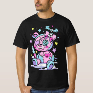 Pastel Goth Scary Cute Teddy Bear Wicca Witch Kawa T-Shirt