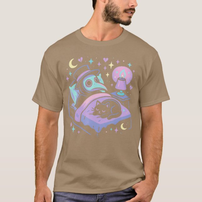 Pastel Goth Sleeping Plague Doctorshirt Sleep fami T-Shirt (Front)