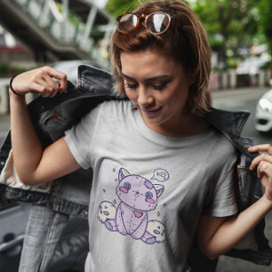 Pastel Goth Stuffed Cat  T-Shirt