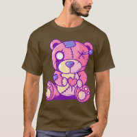 Pastel Goth Teddy Bear Japanese Anime Kawaii