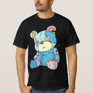 Pastel Goth Teddy Bear Nu Goth Menhera Kawaii Anim T-Shirt