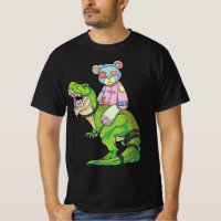 Pastel Goth Teddy Bear Riding Dinosaur T Rex Japan
