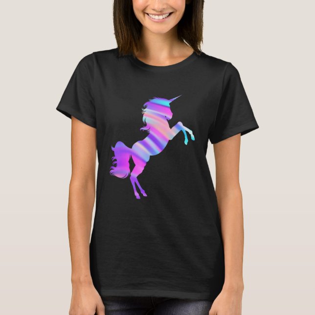 Pastel Goth Unicorn Vaporwave T-Shirt (Front)
