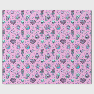 Pastel Goth Valentine's Day Gift Wrapping Paper