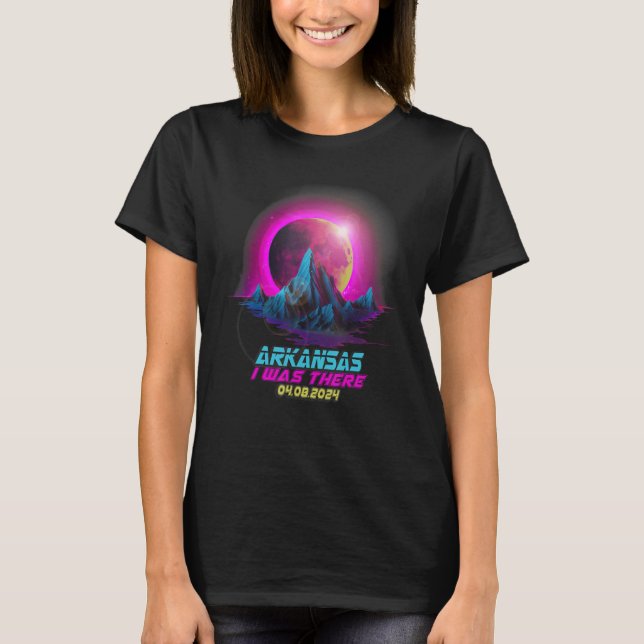 Pastel Goth Vaporwave Total Solar Eclipse 2024 Ark T-Shirt (Front)