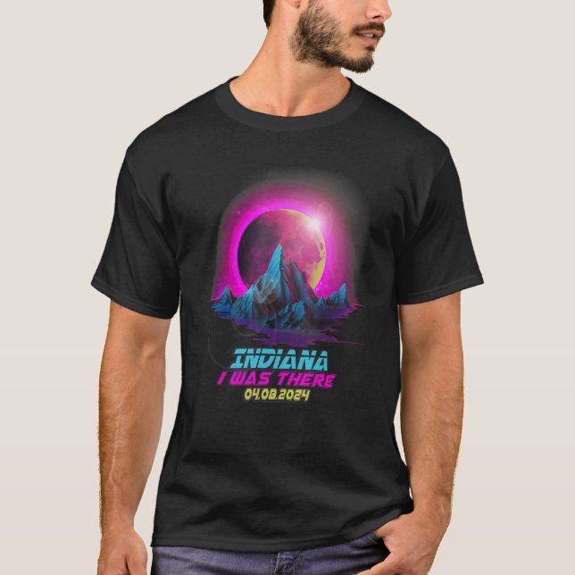 Pastel Goth Vaporwave Total Solar Eclipse 2024 Ind T-Shirt (Front)