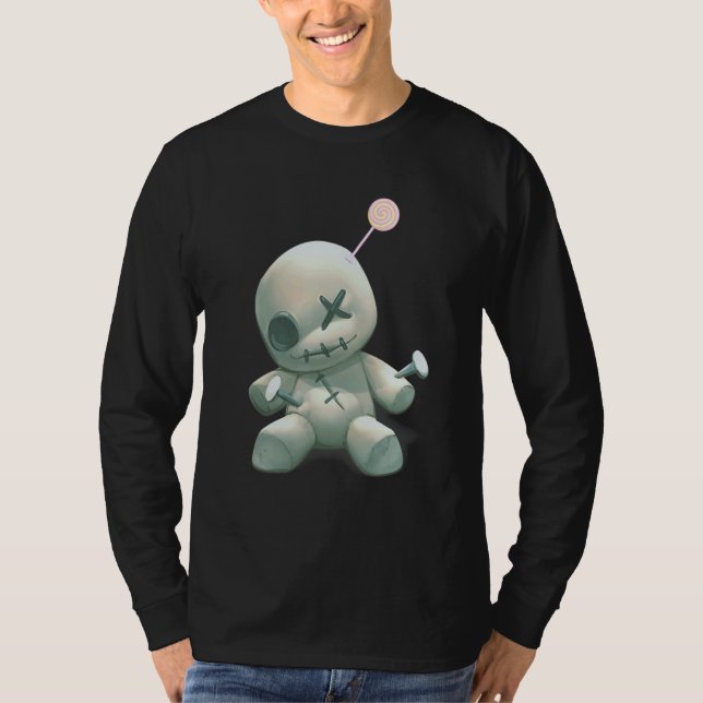 Pastel Goth Voodoo Creepy Doll T-Shirt (Front)