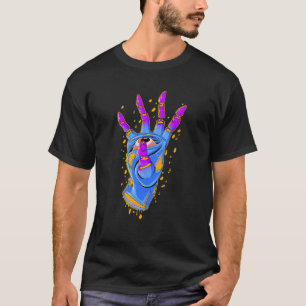 Pastel Goth Weirdcore Hand Eye Finger Cut Grudge C T-Shirt