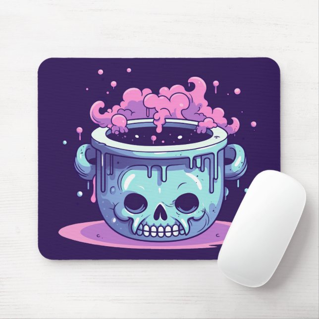 Pastel Goth Witch's Brew Mouse Pad (With Mouse)