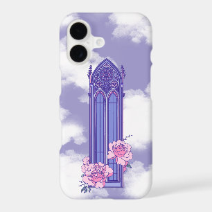 Pastel Gothic Cathedral Window with Peonies