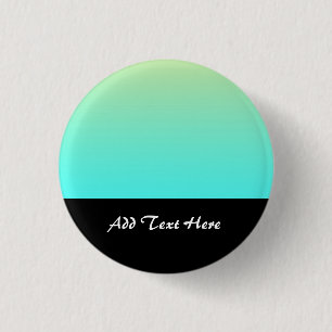 Pastel Gradient Background Turquoise Yellow 3 Cm Round Badge