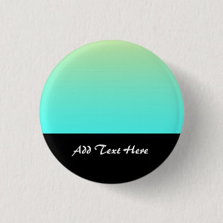 Pastel Gradient Background Turquoise Yellow 3 Cm Round Badge