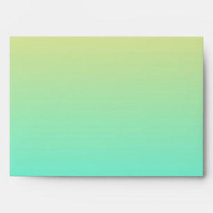 Pastel Gradient Background Turquoise Yellow Envelopes