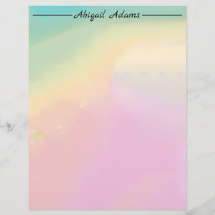 Pastel Gradient Custom Letterhead