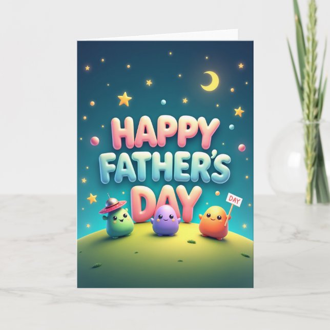 Pastel Gradient Fathers Day Card (Front)