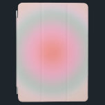 Pastel Gradient Minimalist Aura iPad Air Cover<br><div class="desc">Gradient design - aura effect – pastel colours: blush pink,  beige,  green,  orange gradient.</div>