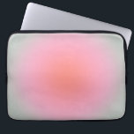 Pastel Gradient Minimalist Aura Laptop Sleeve<br><div class="desc">Gradient design - aura effect – pastel colours: blush pink,  beige,  green,  orange gradient.</div>